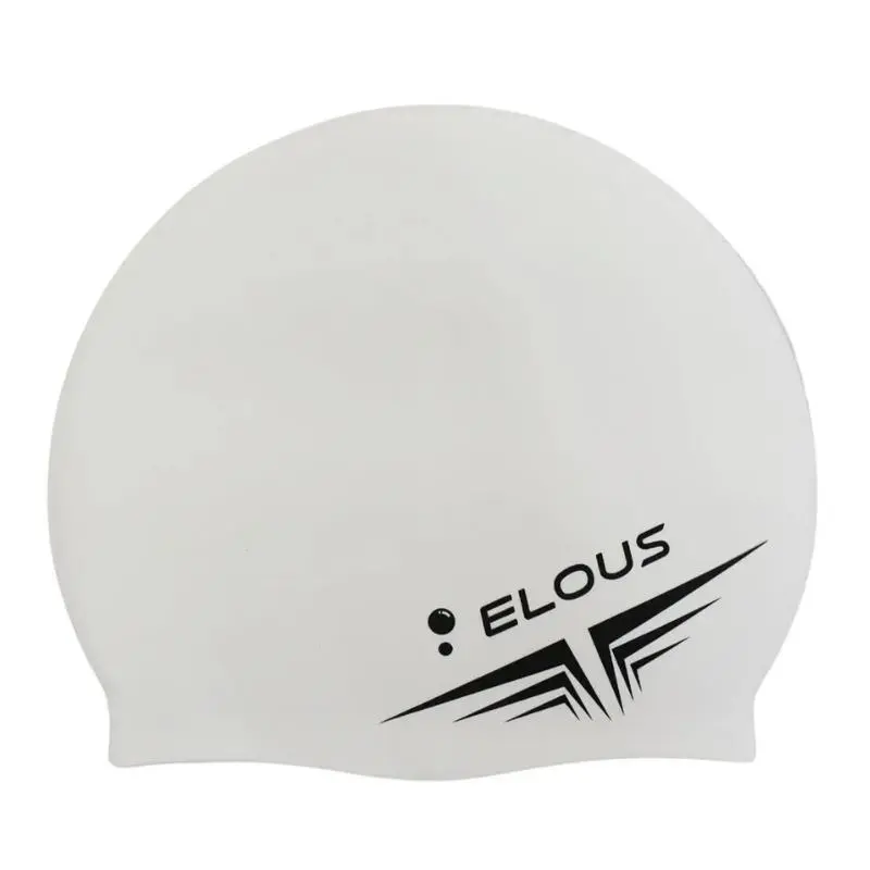 Шапочка для плавания Elous EL005 белая от магазина Супер Спорт