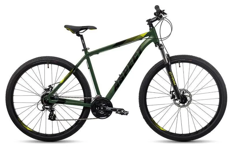 Велосипед Aspect Ideal 29 зелено-желтый (2023) от магазина Супер Спорт