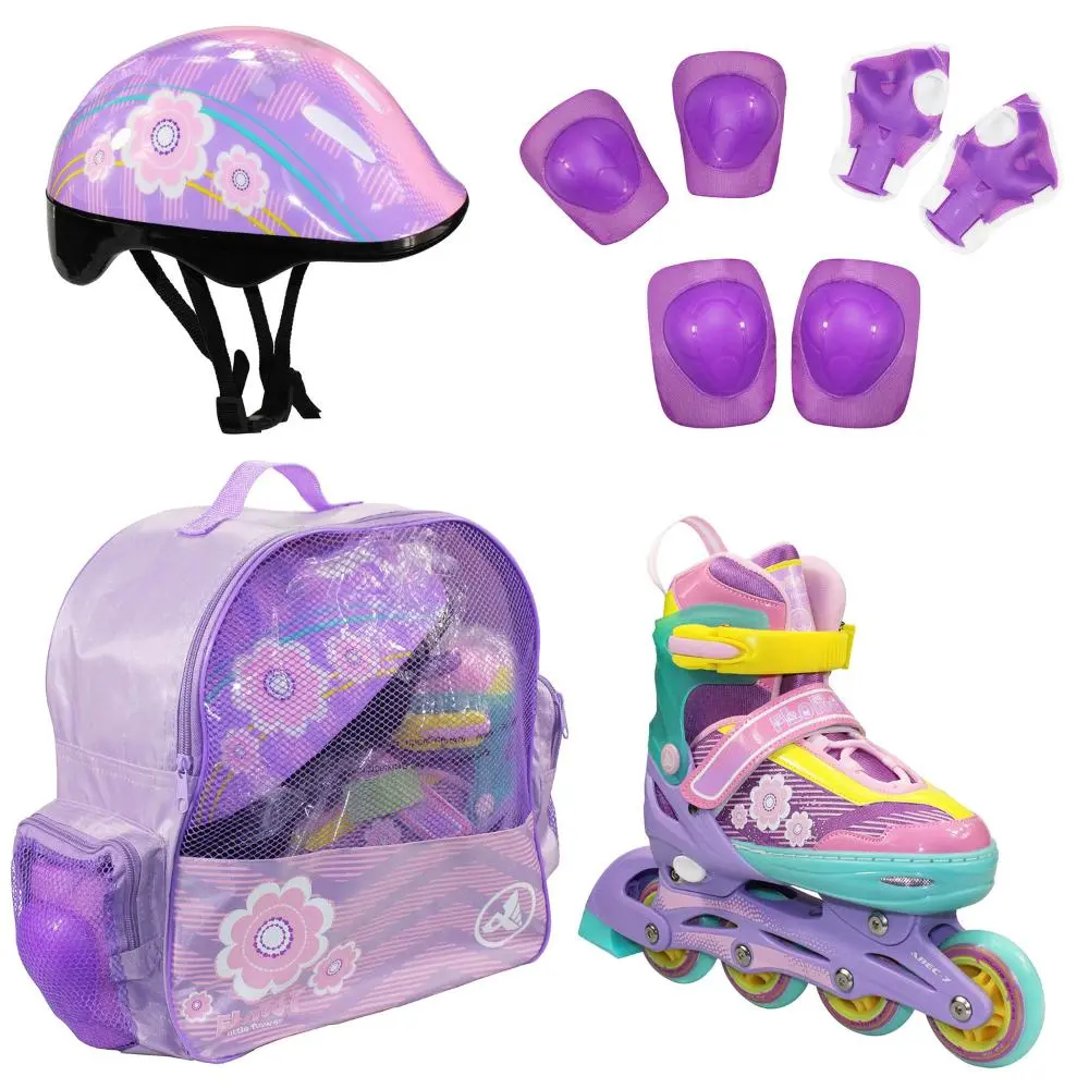 Набор роликов FLORET коньки, защита, шлем violet от магазина Супер Спорт