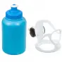 картинка Велофляга STC с флягодержателем детская бело-синяя 