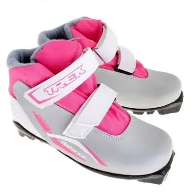 картинка Лыжные ботинки TREK Distance детские SNS ИК silver pink 