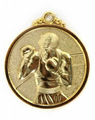 картинка Медаль Larsen бокс 50 мм золотая 