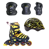 Набор роликов Tech Team Maya Set коньки,защита,шлем черный от магазина Супер Спорт