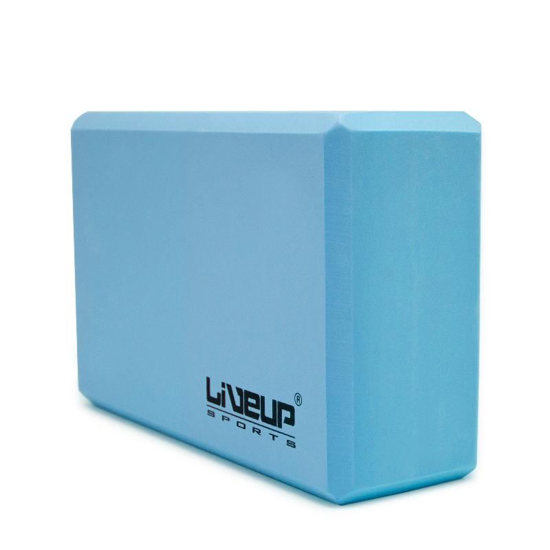 Блок для йоги LiveUp LS3233A голубой от магазина Супер Спорт