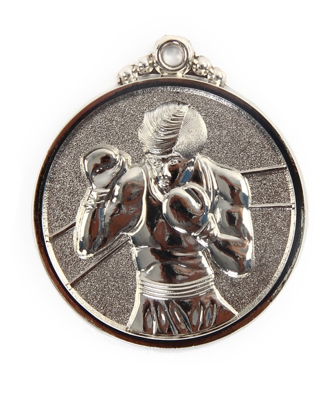 Медаль Larsen бокс 50 мм серебряная от магазина Супер Спорт