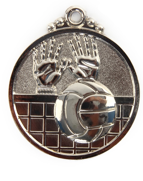 Медаль Larsen волейбол 50 мм серебряная от магазина Супер Спорт