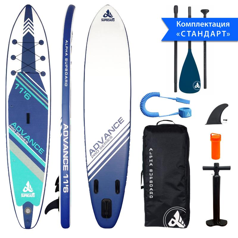 Надувная SUP-доска Сап борд (SUP board) ADVANCE PRO-11.6 BLUE от магазина Супер Спорт