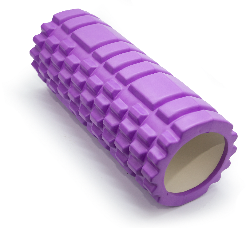 Ролик массажный для йоги и МФР 14*33см пурпурный от магазина Супер Спорт