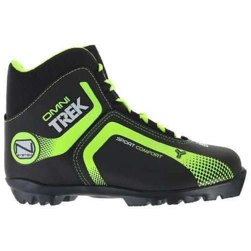 Ботинки лыжные TREK Omni 1 NNN черный лайм неон от магазина Супер Спорт